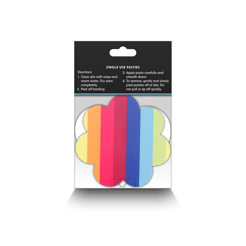 Pretty Pasties - Pride Heart & Flower - 2 Pair