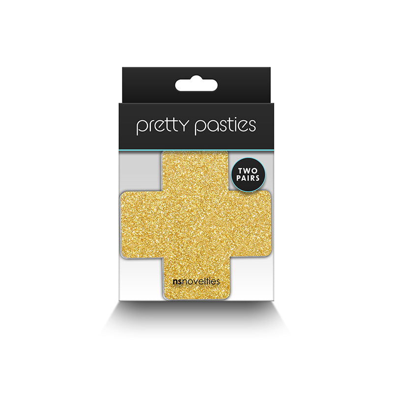 Pretty Pasties - Glitter Cross - 2 Pair