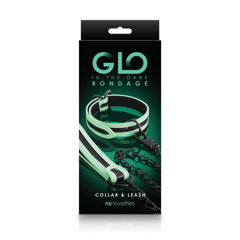 GLO Bondage - Collar and Leash