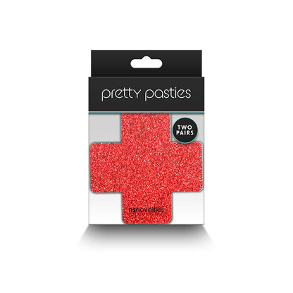 Pretty Pasties - Glitter Cross - 2 Pair