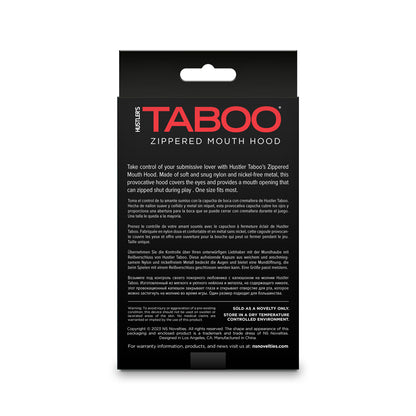 Hustler Taboo - Zippered Mouth Hood