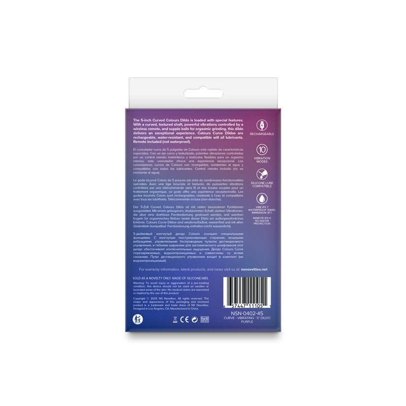 Colours - Curve - Vibrating Dildo