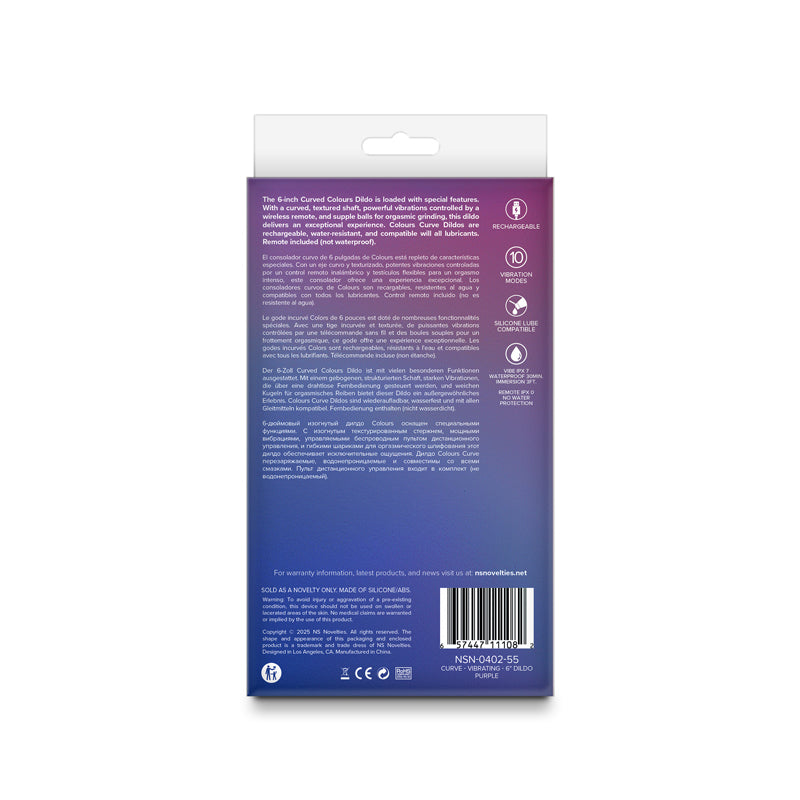 Colours - Curve - Vibrating Dildo