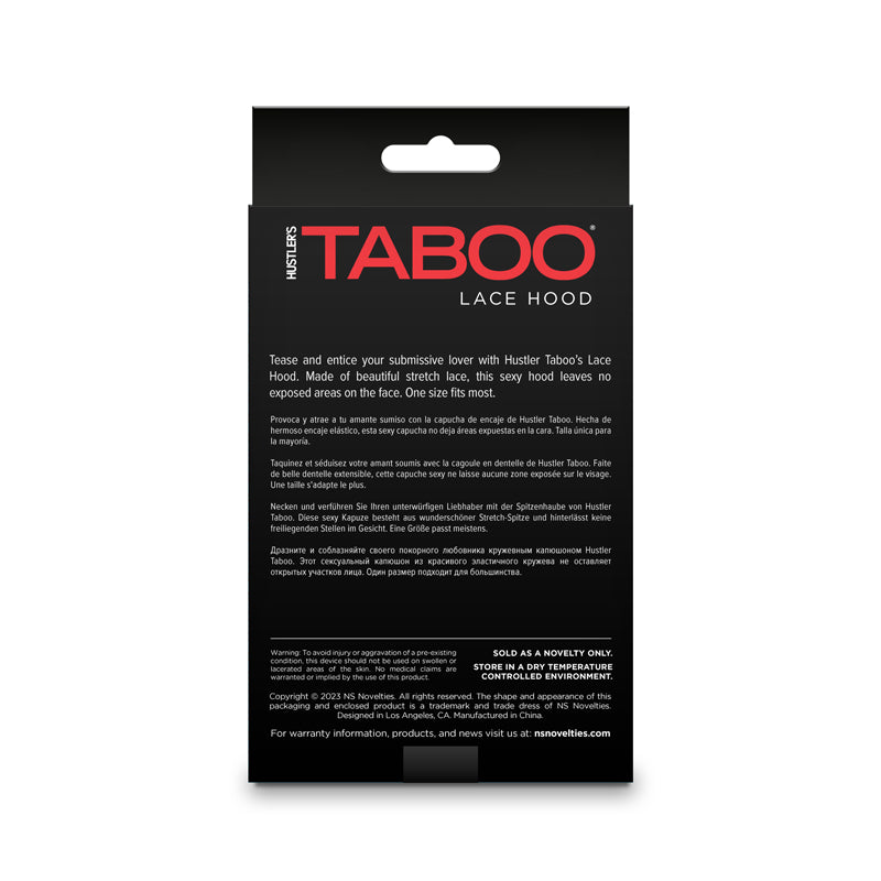 Hustler Taboo - Lace Hood