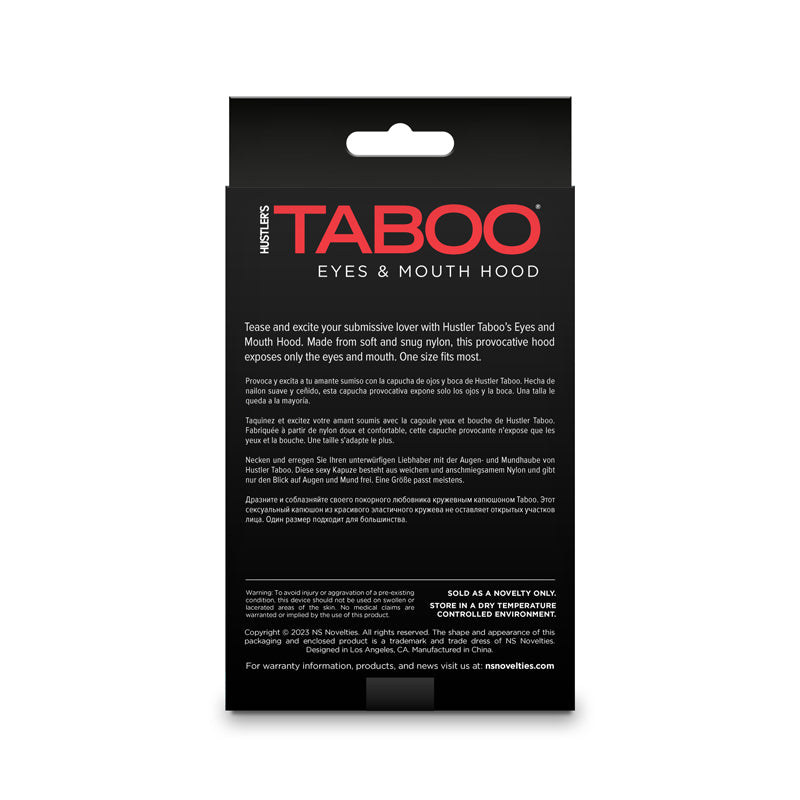 Hustler Taboo - Eyes & Mouth Hood
