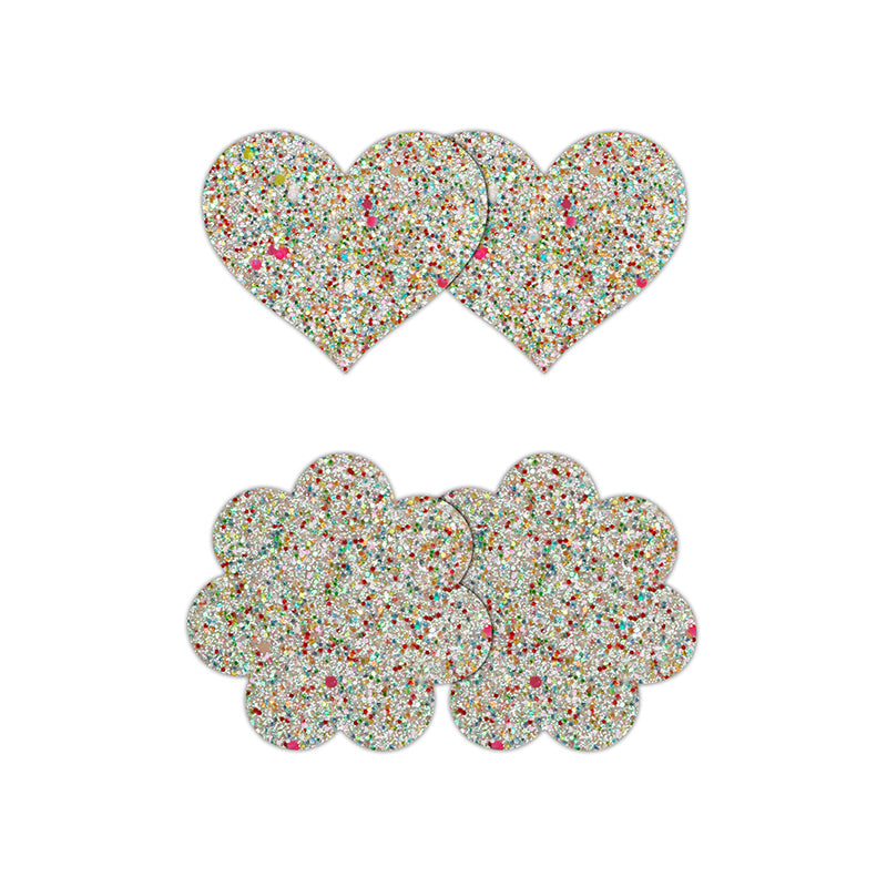 Pretty Pasties - Heart & Flower - 2 Pair