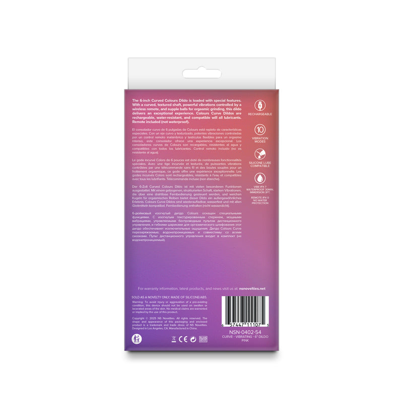 Colours - Curve - Vibrating Dildo