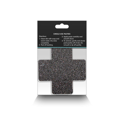 Pretty Pasties - Glitter Cross - 2 Pair